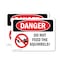 Signmission Do Not Feed The Squirrels!, 7 in W x Rectangle, Vinyl Decal OS-2PACK-DS-D-57-L-1784 - alternate 1